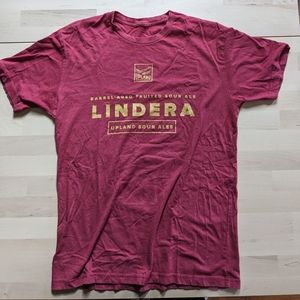 Upland Brewing Lindera Sour Beer Crimson and Gold Men's M Tee